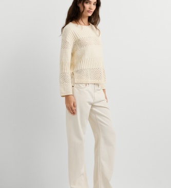 Pepe Jeans Nicky beige loose straight jeans