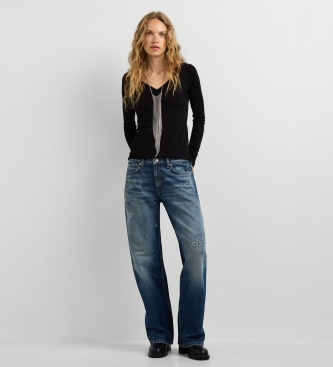 Pepe Jeans Loose Straight Nicky Bandana Blue Jeans