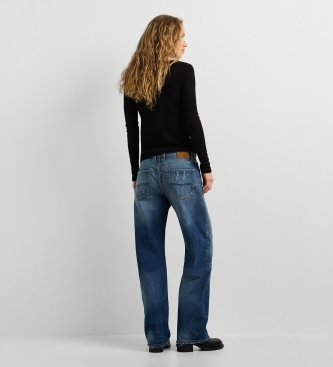 Pepe Jeans Loose Straight Nicky Bandana Blue Jeans