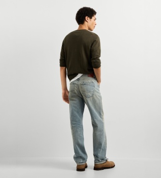 Pepe Jeans VaqJeans eros Relaxed Straight Bexley Light Dirt blå