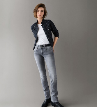 Pepe Jeans Calça jeans slim Gen cinza
