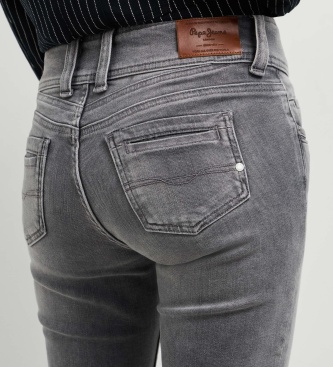 Pepe Jeans Calça jeans slim Gen cinza