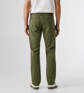 Pepe Jeans Zielone jeansy Straight Cash