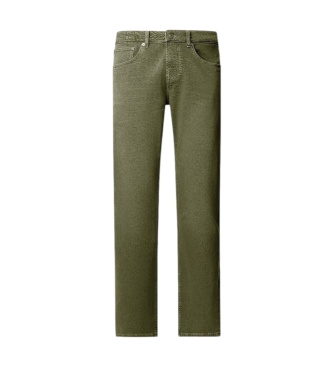 Pepe Jeans Zielone jeansy Straight Cash