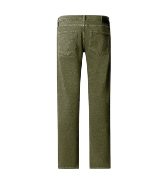 Pepe Jeans Zielone jeansy Straight Cash
