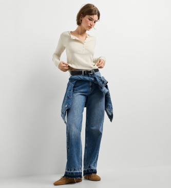 Pepe Jeans Jeans Straight Lexa modra