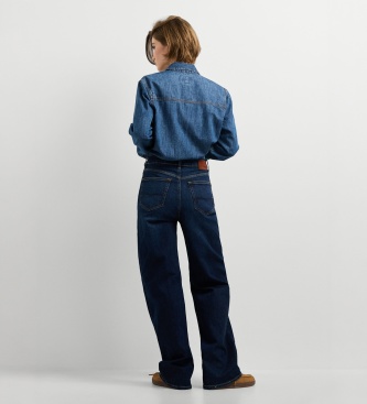 Pepe Jeans Kavbojke Straight Lexa Modra
