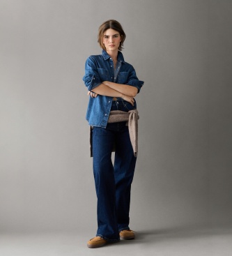 Pepe Jeans Kavbojke Straight Lexa Modra