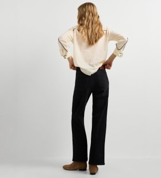 Pepe Jeans Kavbojke Straight Lexa črne