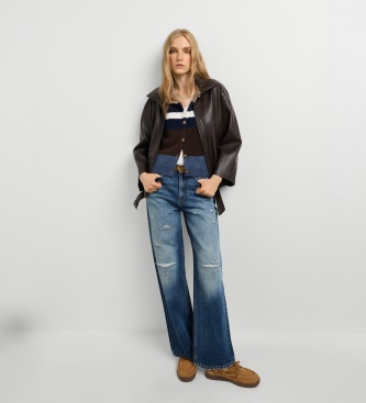 Pepe Jeans Lexa Repair Straight Jeans, blue