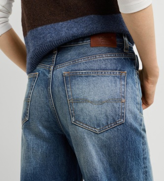 Pepe Jeans Lexa Repair Straight Jeans, blue