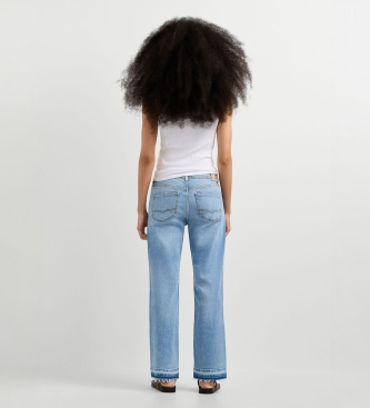 Pepe Jeans Niebieskie jeansy Straight Arrow