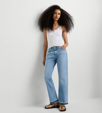 Pepe Jeans Niebieskie jeansy Straight Arrow