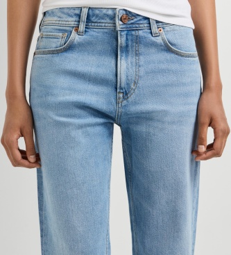 Pepe Jeans Niebieskie jeansy Straight Arrow