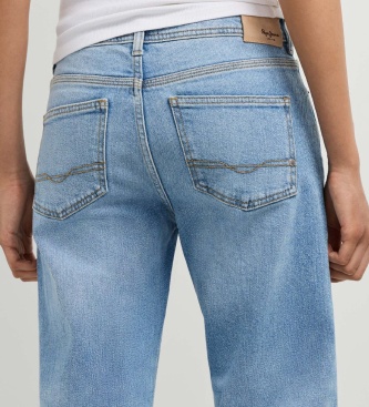 Pepe Jeans Niebieskie jeansy Straight Arrow