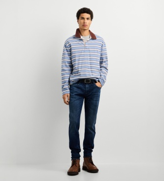 Pepe Jeans Kavbojke Stanley Tapered modre