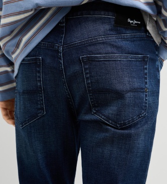 Pepe Jeans Kavbojke Stanley Tapered modre