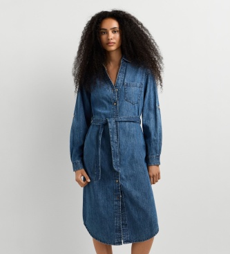 Pepe Jeans Jurk Angie Classic blauw