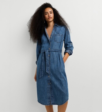 Pepe Jeans Jurk Angie Classic blauw