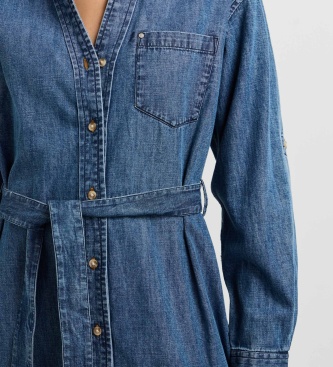 Pepe Jeans Jurk Angie Classic blauw