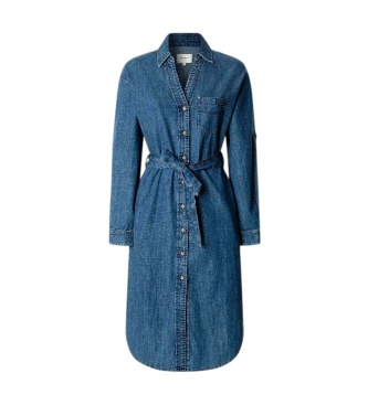 Pepe Jeans Jurk Angie Classic blauw