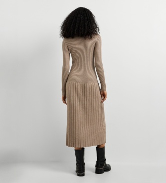 Pepe Jeans Beige jurk Anna