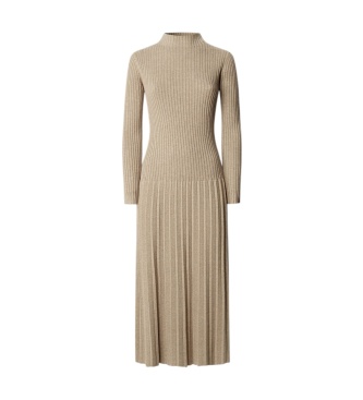 Pepe Jeans Beige jurk Anna