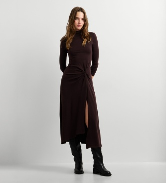 Pepe Jeans Jurk Baker bruin