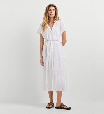 Pepe Jeans Jurk Fancy wit