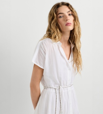Pepe Jeans Jurk Fancy wit