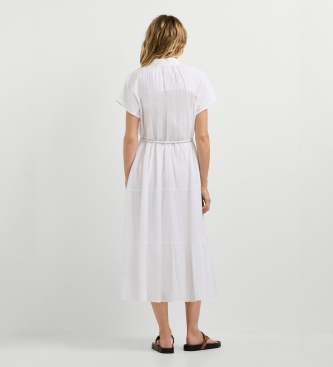 Pepe Jeans Jurk Fancy wit