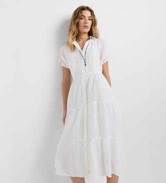 Pepe Jeans Jurk Fancy wit