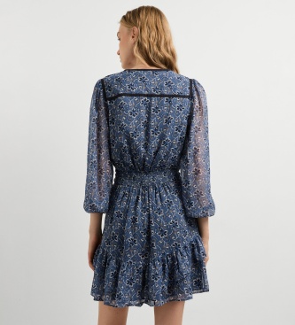 Pepe Jeans Blauwe Heloyse-jurk