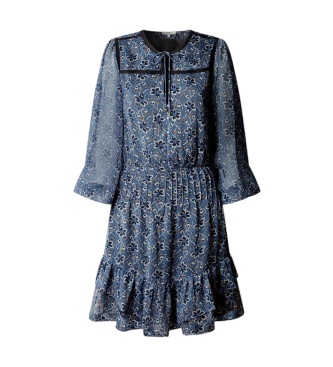 Pepe Jeans Blauwe Heloyse-jurk
