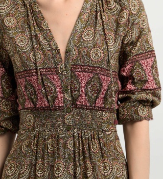 Pepe Jeans Himawari jurk groen