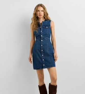 Pepe Jeans Vine Fitted jurk blauw
