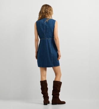 Pepe Jeans Vine Fitted jurk blauw