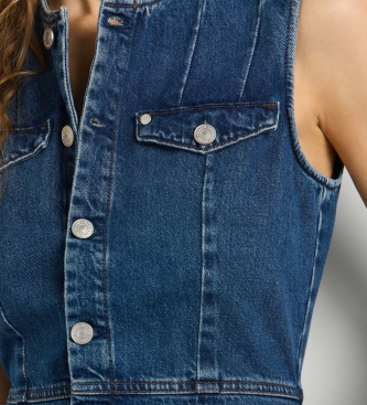 Pepe Jeans Vine Fitted jurk blauw