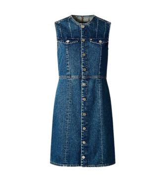 Pepe Jeans Vine Fitted jurk blauw