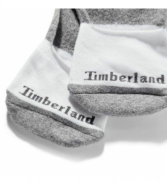 Timberland Confezione da 2 calze Canvas Liner grigie