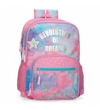 Movom Revolution Dreams Backpack Double Compartment Adaptable -32x46x17cm- Multicolor