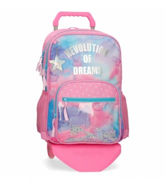 Movom Revolution Dreams Backpack Double Compartment with Trolley -32x46x17cm