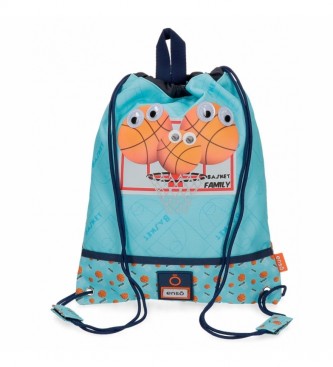 Enso Enso Basket Family Snack Bag -27x34x0,5cm- Bleu