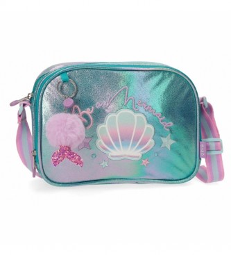 Joumma Bags Enso Be a Mermaid Shoulder Bag Dois compartimentos verde -23x17x8cm