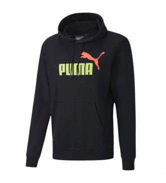 Puma Sweatshirt ESS 2 Col Hoody FL Grande Logotipo preto