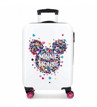 Joumma Bags Valise taille cabine Minnie Magic coeurs rigides fuchsia -36x55x20cm