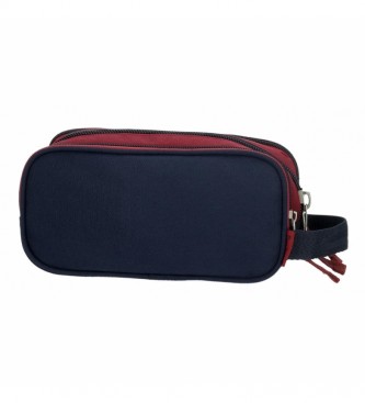 Pepe Jeans Pepe Jeans Andy Triple Zipper Pencil Case -22x12x5cm- Red