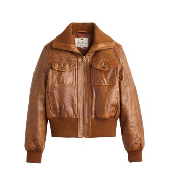 Levi's Rjava usnjena bomber jakna Kira