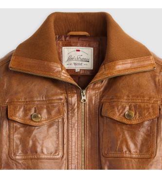 Levi's Rjava usnjena bomber jakna Kira