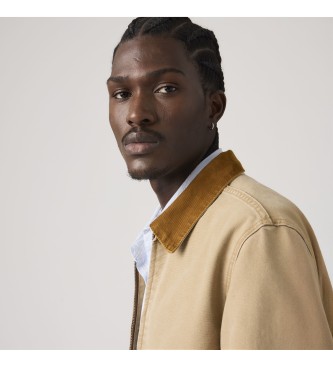 Levi's Veste Castro marron à fermeture éclair intégrale